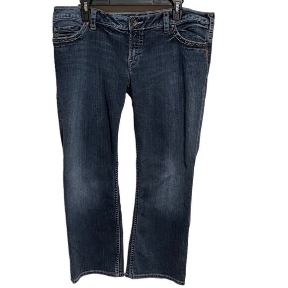 Silver Jeans Co- Women’s Santorini Low Rise Cropped Striaght Leg, Size 36 - Picture 13 of 13